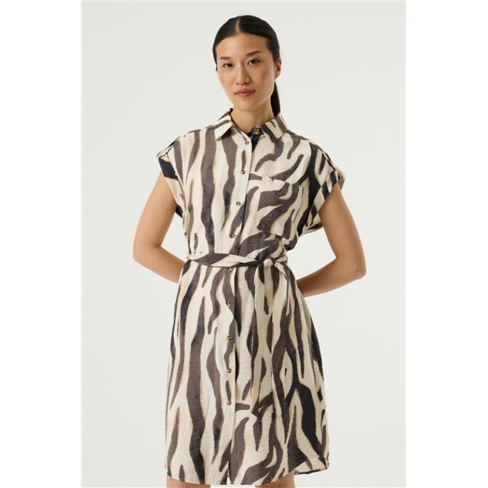 Garcia Jurk Tijger print Q260088 Turtledove 2 Bruin Garcia Jurk Tijger print Q260088 Turtledove 2 Bruin